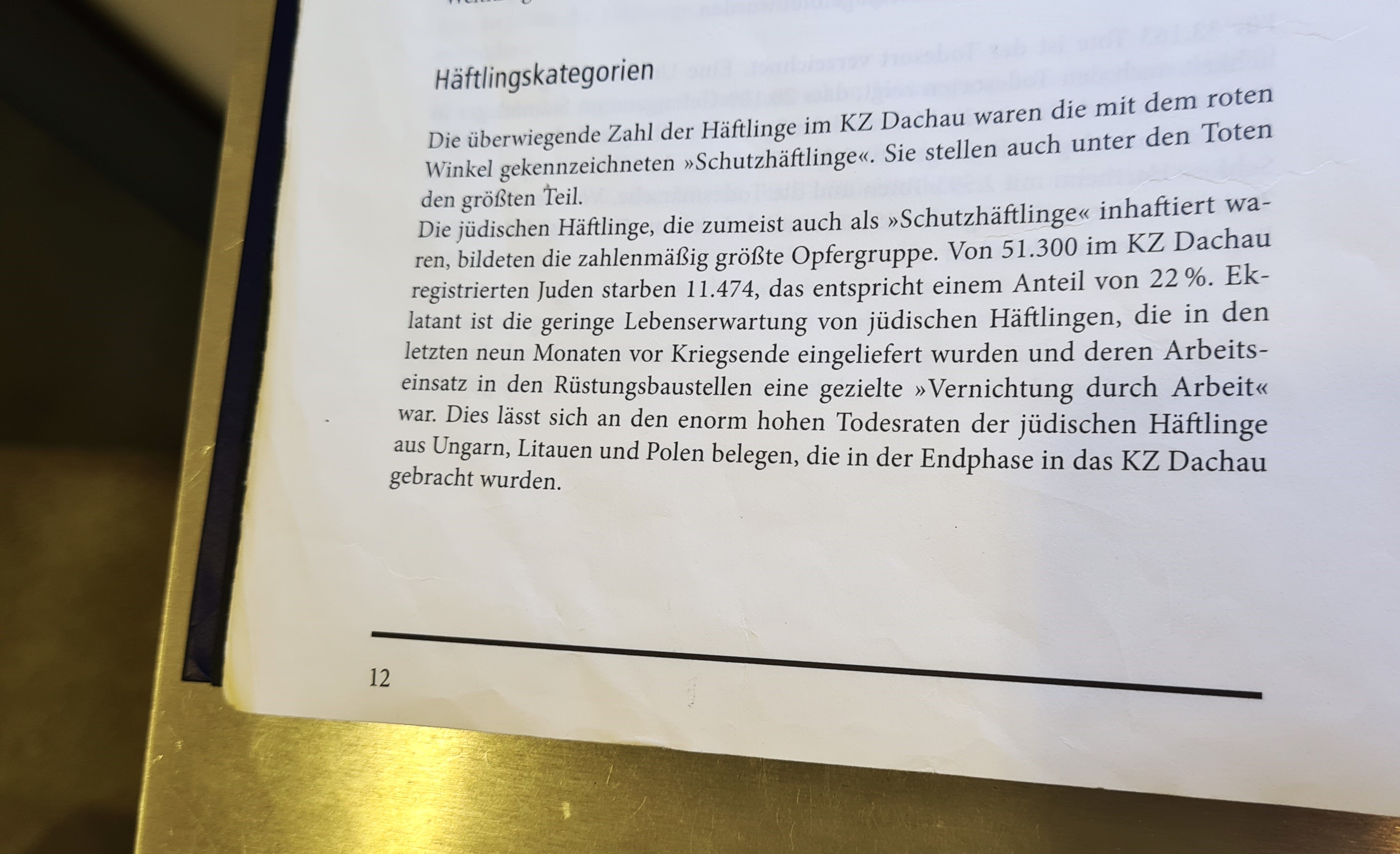 Ausstellung in der Gedenkstätte Dachau